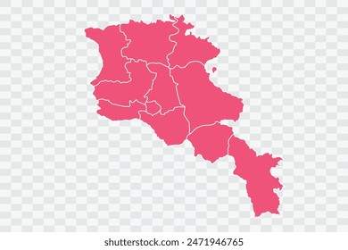 Armenia Map punch Color Background quality files png