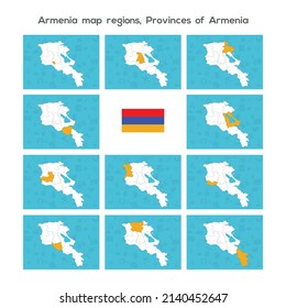 Armenia map regions, Provinces of Armenia