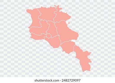 Armenia Map salmon Color Background quality files png