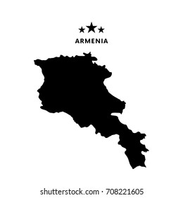 Armenia map. Vector illustration.