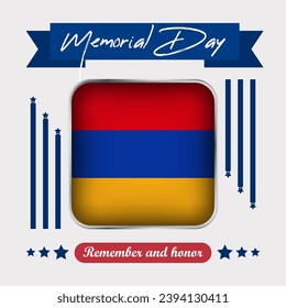 Armenia Memorial Day Vector Illustration