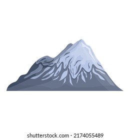 Armenia mountain icon cartoon vector. Country travel. Medieval national