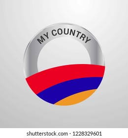 Armenia My Country Flag badge