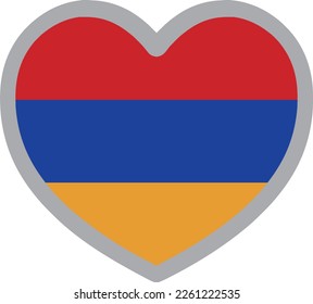 Armenia national flag icon vector Illustration material