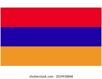 Armenia National Flag Isolated Vector Image