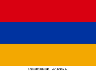 Armenia national flag, vector illustration. Simple flat design for your design.
