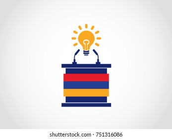 Armenia Podium Bright Idea Speech