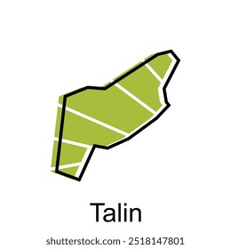 Armênia Mapa político com capital Cidade de Talin, fronteiras nacionais, cidades importantes ilustração design template