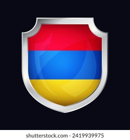 Icono de bandera de Escudo Plateado de Armenia