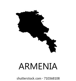 Armenia vector contour map