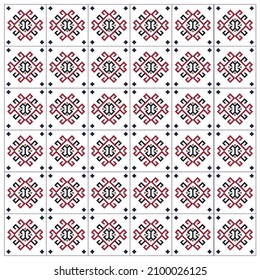 Armenian carpet (Crown Carpet) detail with traditional ornaments and patterns - Armenian Ornament, Texture Armenian Ornament patterned tiles, Armenian symbols. vector file