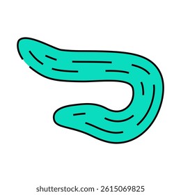 armenian cucumber line icon vector. armenian cucumber sign. isolated symbol illustration