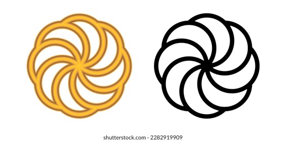 Armenian eternity Arevakhach Armenian national symbol sign vector illustration