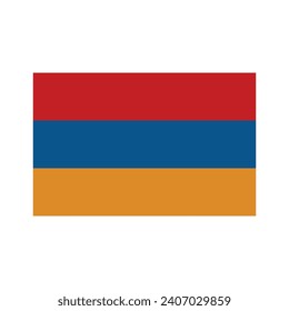 armenisches Flaggensymbol, Vektorgrafik-Logo-Design 