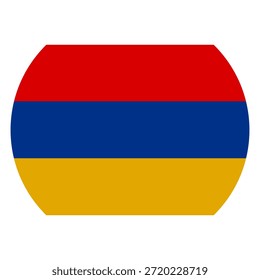 Armenian flag in vector on white background