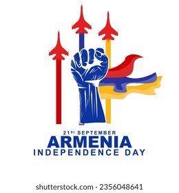 Armenian Independence Day is celebrated on September 21st. Vector illustration design