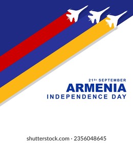 Armenian Independence Day is celebrated on September 21st. Vector illustration design