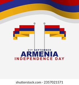 Armenian Independence Day is celebrated on September 21st. Vector illustration design