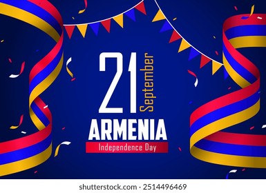 Armenian Independence Day creative design illustration. 21st September.