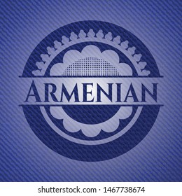 Armenian jean background. Vector Illustration. Detailed.