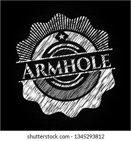Armhole on blackboard