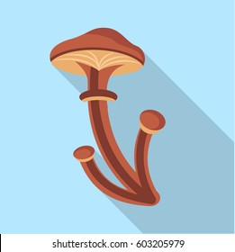 Armillaria mellea fungus icon. Flat illustration of armillaria mellea fungus vector icon for web