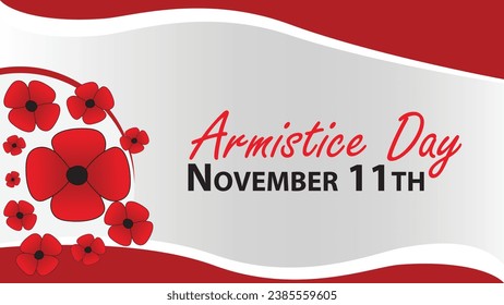 Armistice Day Martinique vector banner design. Happy Armistice Day Martinique modern minimal graphic poster illustration.