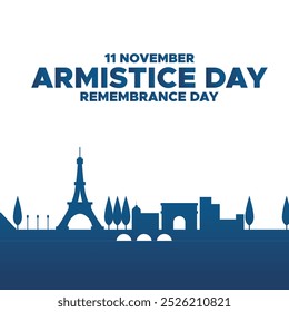 Armistice Day, Remembrance Day,  11 November, greeting card, vector graphic Remembrance Day or Armistice Day.