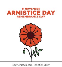 Armistice Day, Remembrance Day,  11 November, greeting card, vector graphic Remembrance Day or Armistice Day.