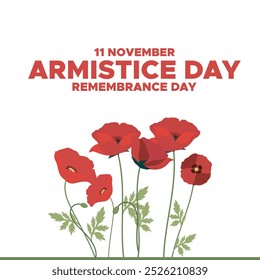 Armistice Day, Remembrance Day,  11 November, greeting card, vector graphic Remembrance Day or Armistice Day.