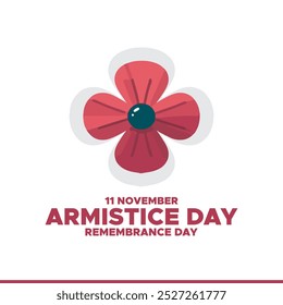 Dia do Armistício, Dia da Memória, 11 de novembro, cartão de saudação, Dia da Memória gráfica vetorial ou Dia do Armistício.