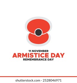 Armistice Day, Remembrance Day,  11 November, greeting card, vector graphic Remembrance Day or Armistice Day.