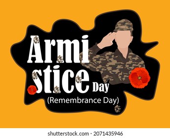 Armistice Day, Remembrance Day banner and poster design for social media and print media.
