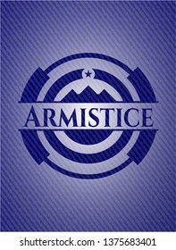 Armistice emblem with jean background