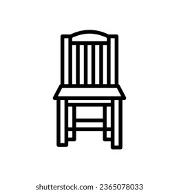 Armless Chair icon in vector. Logotype