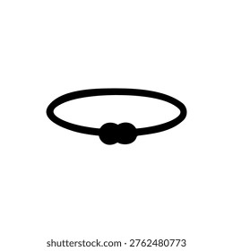 Armlet silhouette icon vector illustration.

