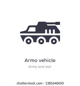 armo vehicle icon. isolated armo vehicle icon vector illustration from army and war collection. editable sing symbol can be use for web site and mobile app