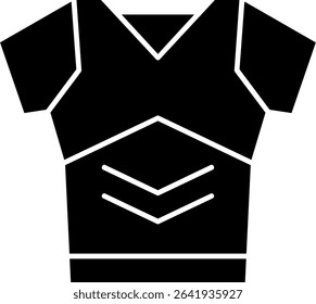 Armor Glyph Vector Icon Design