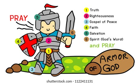 Armor of God, Cartoon Christian, Bible Study