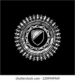 armor icon with chalkboard texture