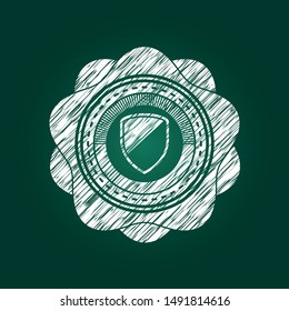 armor icon drawn on blackboard
