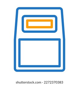 armor icon duocolor blue orange style military illustration vector army element and symbol perfect. Icon sign from modern collection for web.