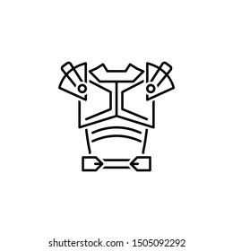 Armor icon. Element of historical games icon