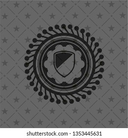 armor icon inside dark badge