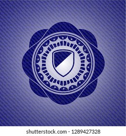 armor icon inside emblem with jean texture