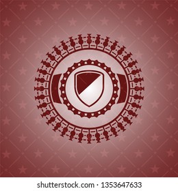 armor icon inside red icon or emblem