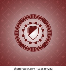 armor icon inside red emblem
