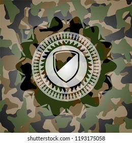 armor icon on camo texture