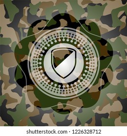 armor icon on camo texture