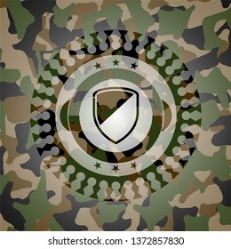 armor icon on camo texture